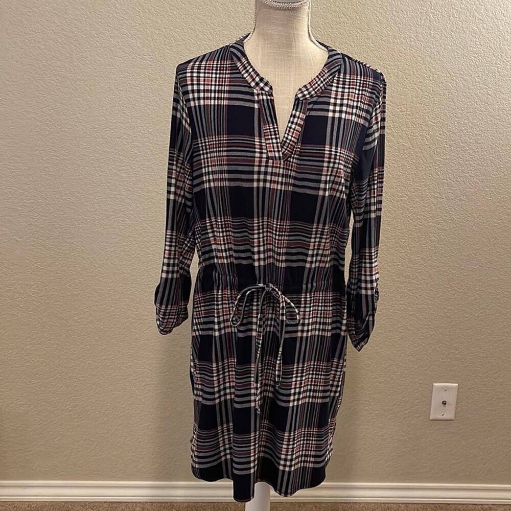 Women’s Bobbie Brooks Blue/Pink/White Striped Dress Size Medium